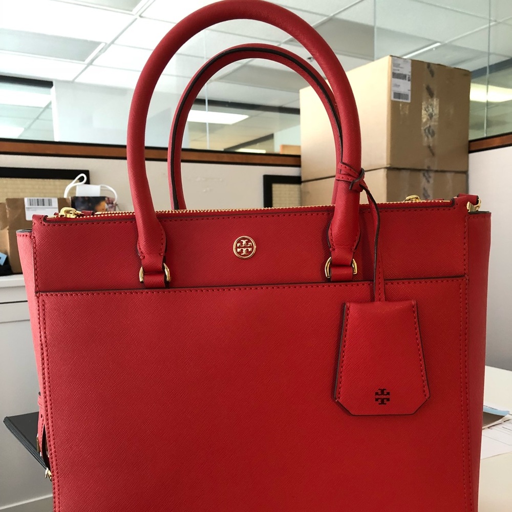 Tory Burch Robinson Double Zip Tote